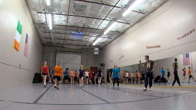 During a classes in their West Valley City studio, Hardiman and Scariff put students, young and older, through three hours of kicking, stomping and jumping.