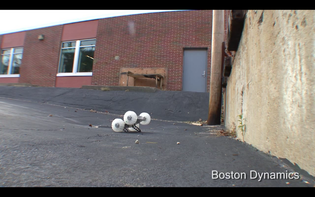 Designed by Boston Dynamics, the Sand Flea bot is capable of "leaping" over 30 feet in the air. The project is currently being funded in part by the U.S. Army's Rapid Equipping Force.