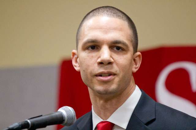 Nick Robinson speaking during the press conference in Cedar City, Utah (Carter Williams, ksl.com Contributor)