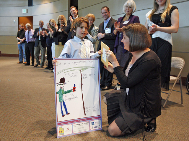 Young finalist in drawing contest raises awareness of skin cancer