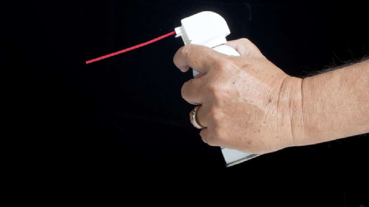 Man caught huffing air duster while driving