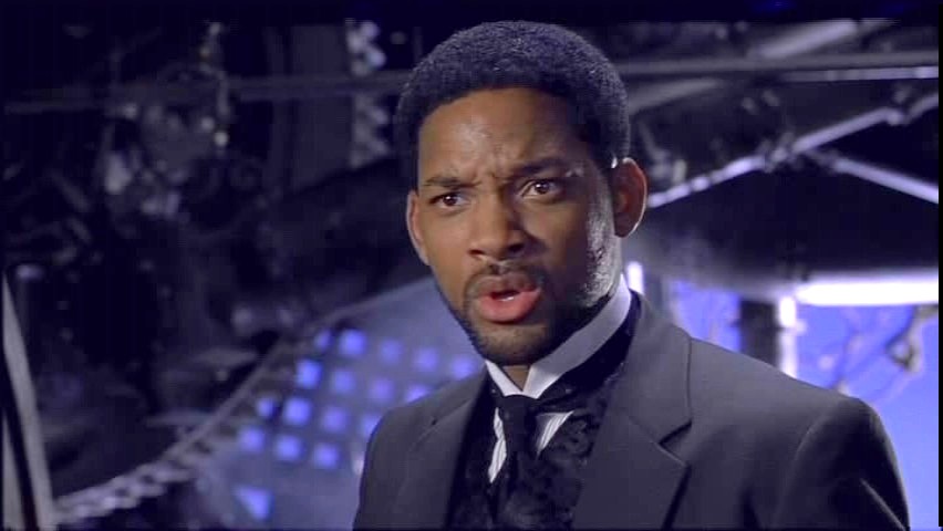 A picture of Will Smith wondering why on earth he took the role in "Wild Wild West"