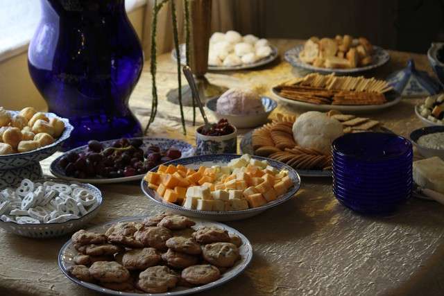 The way to a nice baby shower is directly through the kitchen table. (Photo: Davison Cheney)
