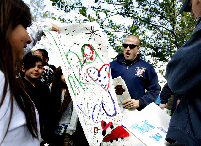 Grove of trees planted in honor of public safety officers