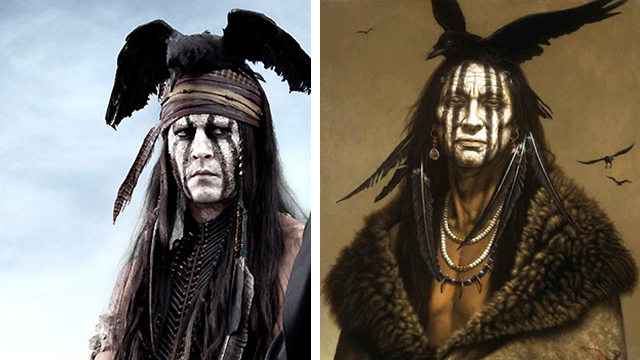 Johnny Depp’s Tonto is Based on a White Man’s Painting of an Imaginary Native American [Johnny Depp]