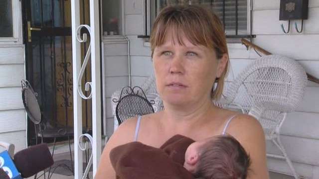 Mother Amber Bullock woke up just in time to see flames shooting up from the edge of her bed, and barely had time to think before she hurried to save her family.