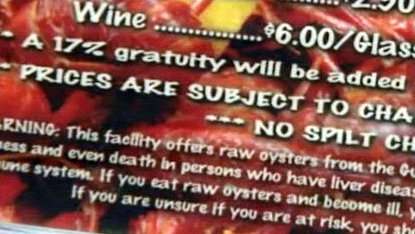 Party locked in restaurant for refusing to pay tip