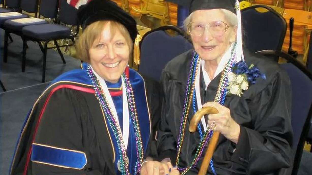 98-year-old woman graduates from USU, oldest on record