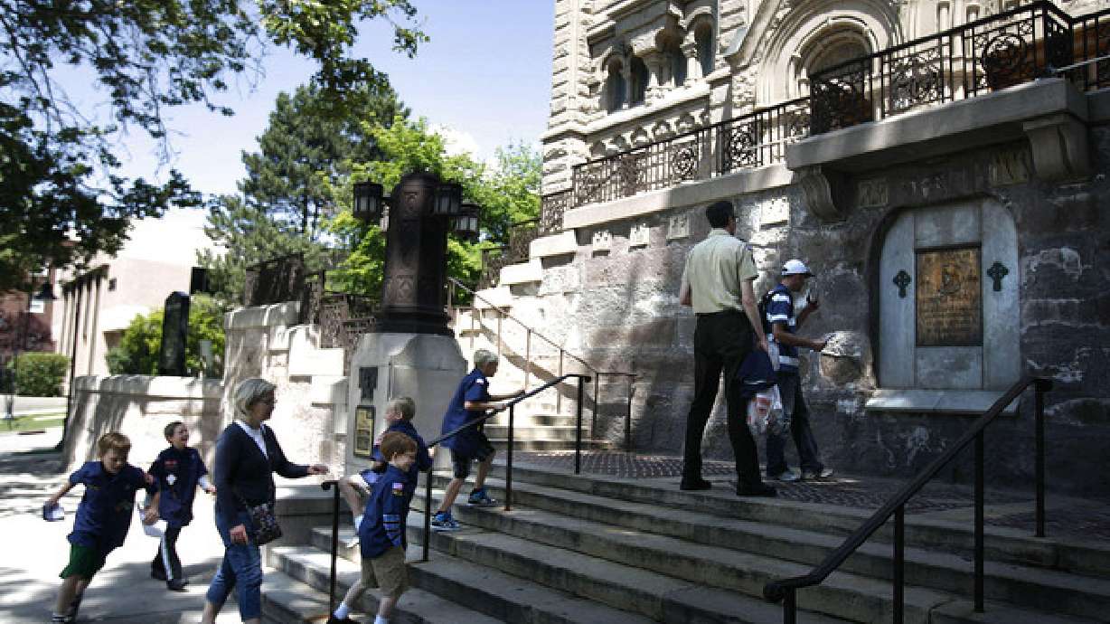 Boy Scouts tour some of Salt Lake City's religious organizations
