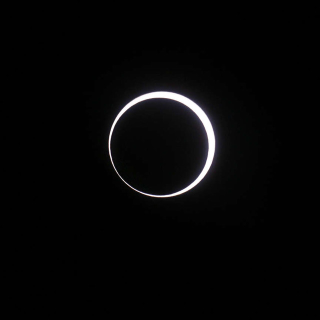 The annular eclipse of the sun as seen from Torrey, Utah, on May 20, 2012. A total solar eclipse will pass over Mexico, the United States and Canada in 2024. An annular solar eclipse will cross North, Central and South America on October 14.
