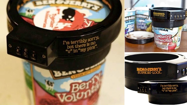 Ben &amp; Jerry's Pint Lock Protects Your Ice Cream from the Rest of the Family [Security]