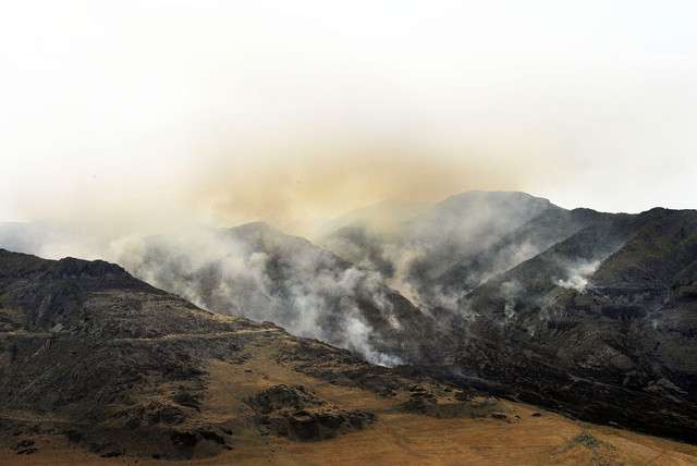 Wildfire near Promontory Point, Friday, May 25, 2012. (Photo: Ravell Call, Deseret News)