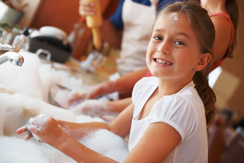 Parenting takes patience, especially when dealing with dishes and fish