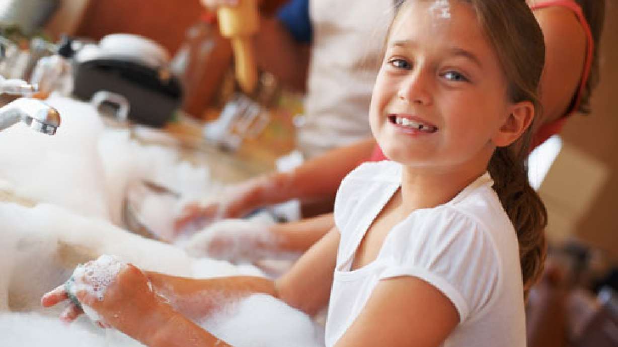 Parenting takes patience, especially when dealing with dishes and fish