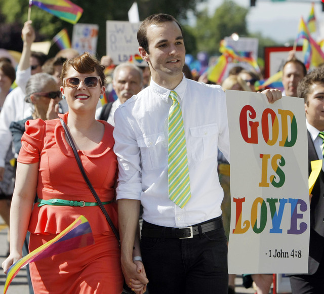 LGBT community joined by hundreds of LDS Church members in parade