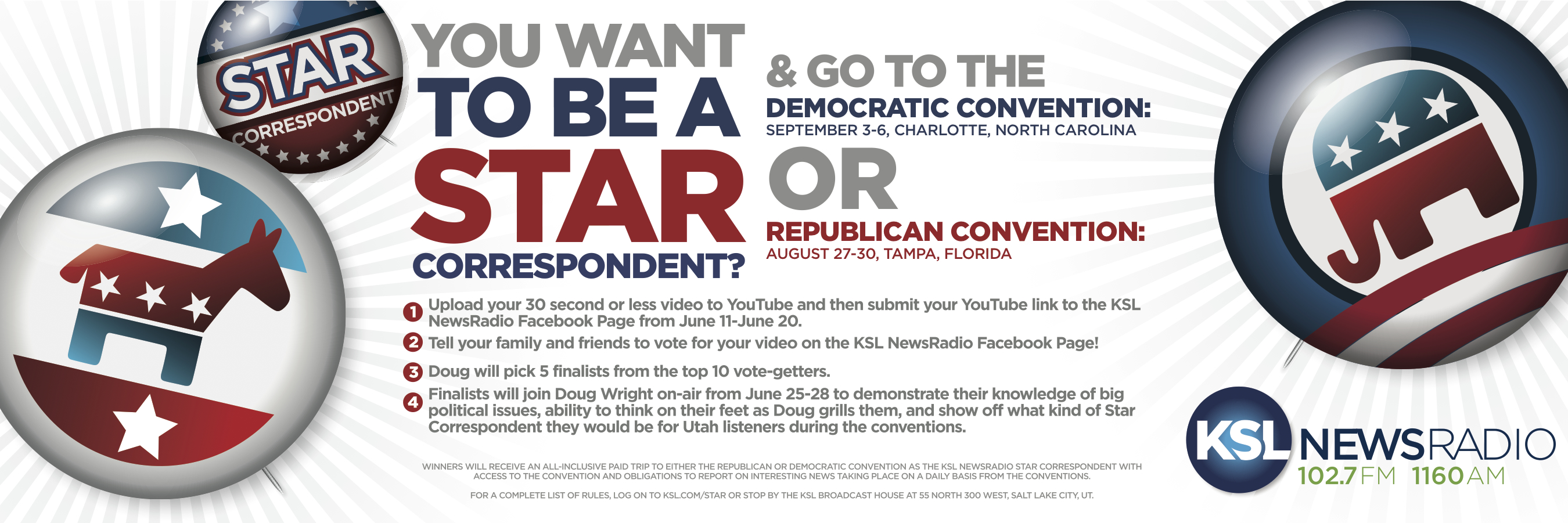 Become a KSL 'Star Correspondent' for the national conventions