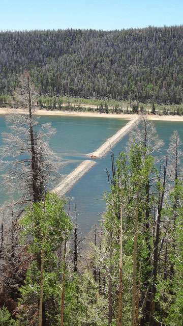 Navajo Lake in Kane County is losing water and might be dry sometime later this year. Friday, June 8, 2012. (Photo: Alex Cabrero, KSL News)