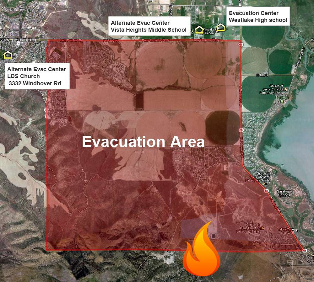 Evacuees return home as Eagle Mountain fire continues to rage