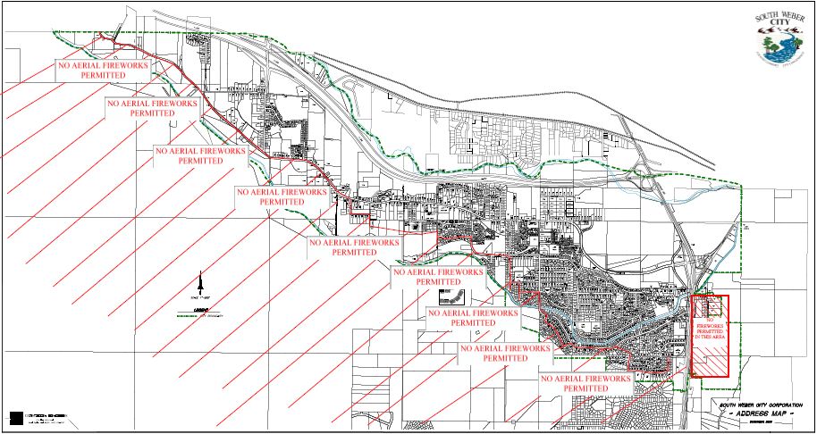 List of restricted areas for fireworks in Utah