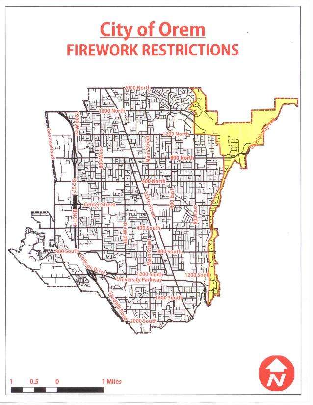 Orem restrictions in yellow