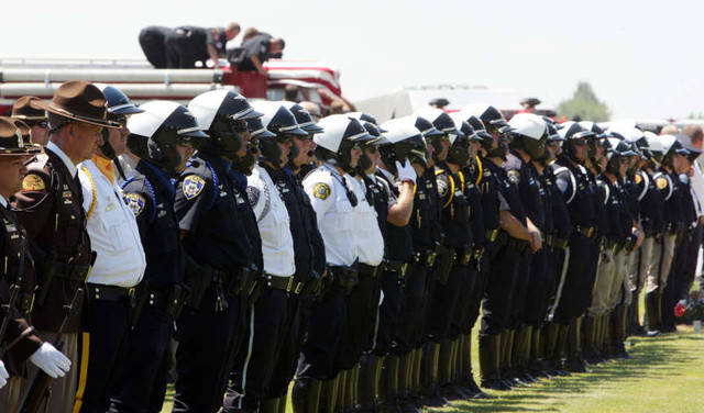 Troopers from across country turn out for fallen UHP trooper's funeral