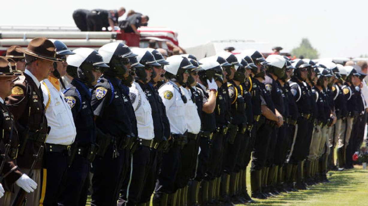 Troopers from across country turn out for fallen UHP trooper's funeral
