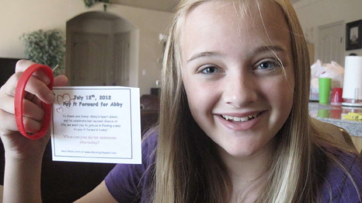 Grateful for a new heart, teen encourages Utah to 'pay it forward'