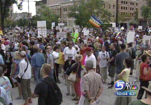 Anti-Bush rally