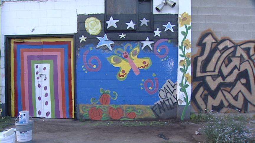 Ogden Art Mural Washed Away