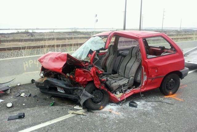 Two people were killed in a multi-vehicle accident on state Route 201 in Magna Friday, July 13, 2012. A third person was flown to a local hospital in critical condition. (Photo: Pat Reavy, Deseret News)