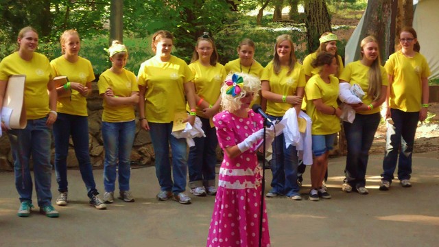 Girls camp for dads: Personalized flashlights and Diet Coke