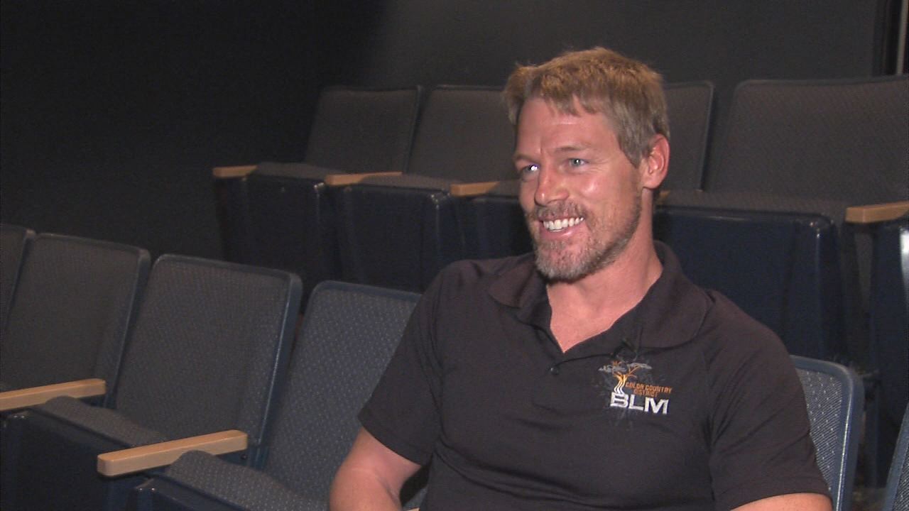 In life he fights dangerous fires; on film he plays real-life heroes