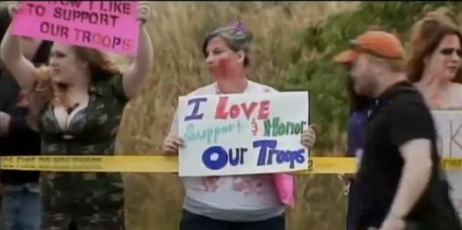 Westboro protest overrun by zombies, and Romney's 'wimp' Newsweek cover