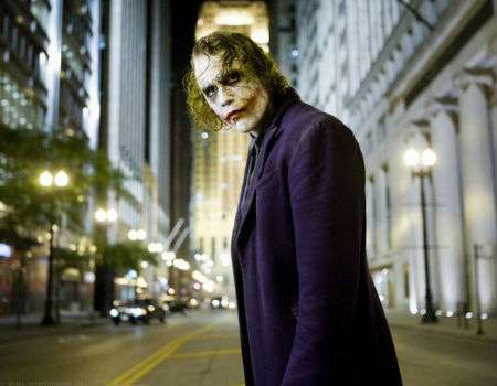Heath Ledger as The Joker in "The Dark Knight"