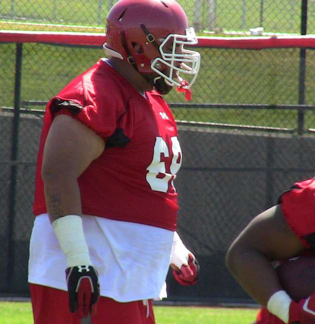 Utah offensive lineman Carlos Lozano Friday August 3, 2012 in Salt Lake City. Photo: Robert Jackson, KSL