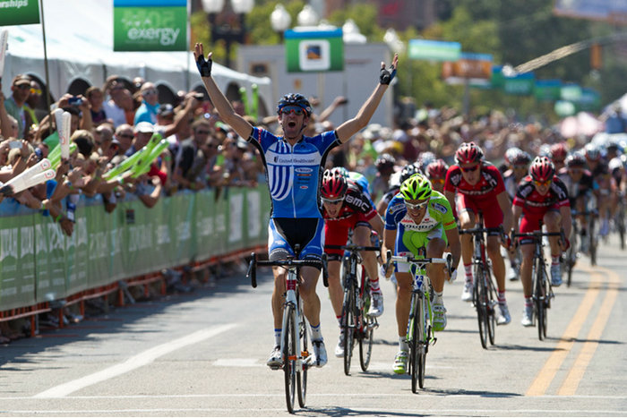 Australian Rory Sutherland of UnitedHealthcare Pro Cycling Team survived an epic first day in the Wasatch Mountains and won Stage One of the Tour of Utah.