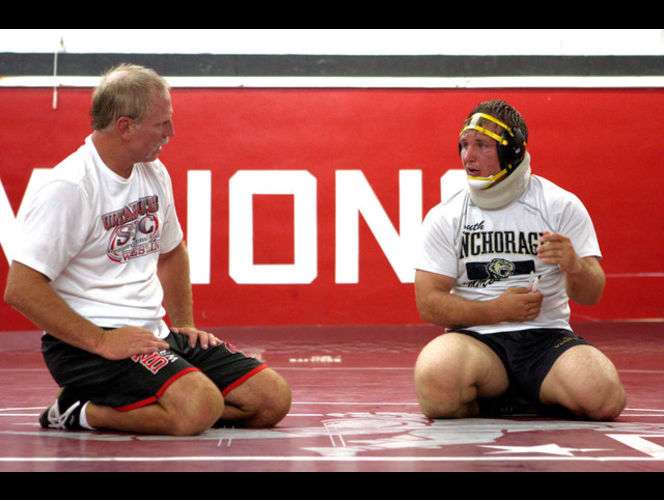 Gregg Stensgard has spent decades helping youngsters become some the best wrestlers in the nation. Now a handful of his former athletes are returning the favor, helping the 53-year-old prepare for his third trip to the Veterans World Greco-Roman Wrestling Championships.