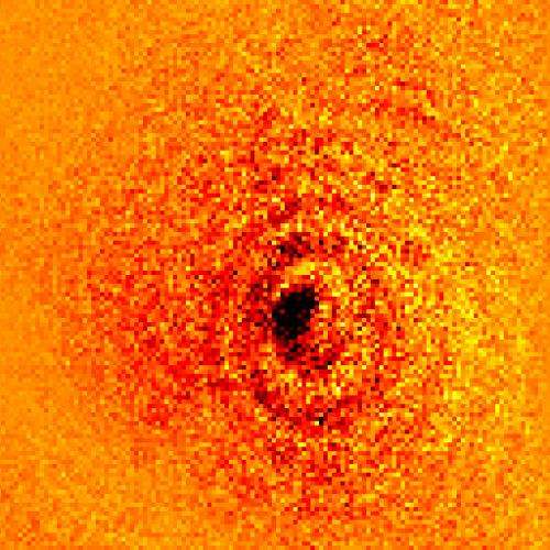 This image is the first of it's kind - the shadow of a single atom.