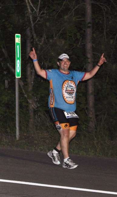 Jody Genessy in the Ironman Coeur d'Alene in June of 2011 (Photo courtesy Heather Genessy, Deseret News Archive).