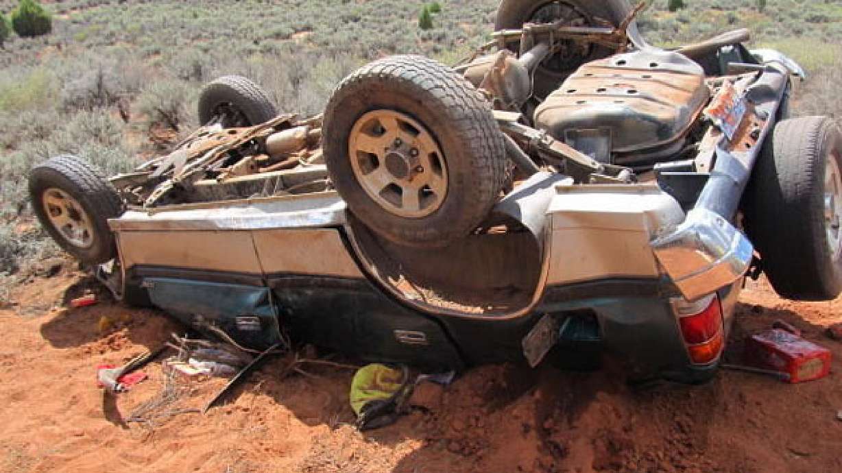 Three injured in rollover near Apple Valley