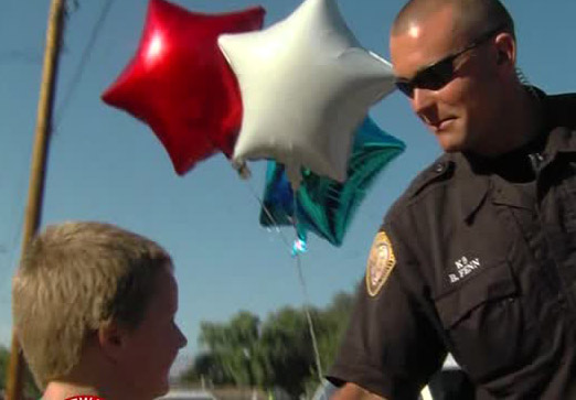 Boy gets special thanks for K-9 donation