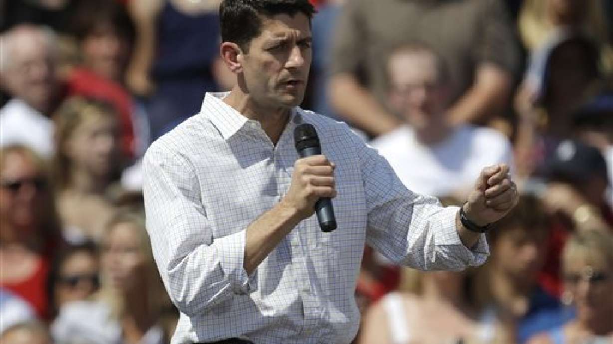 Republican vice presidential candidate, Rep. Paul Ryan, R-Wis., speaks during a campaign event in Commerce Township, Mich., Aug. 24, 2012. Ryan was named as the keynote speaker for the 2027 Utah Economic Outlook & Public Policy Summit.