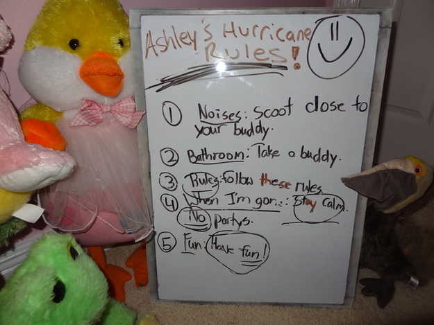 8-year-old leaves hurricane instructions for her stuffed animals