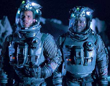 Michael Clarke Duncan and Ben Affleck in "Armageddon"