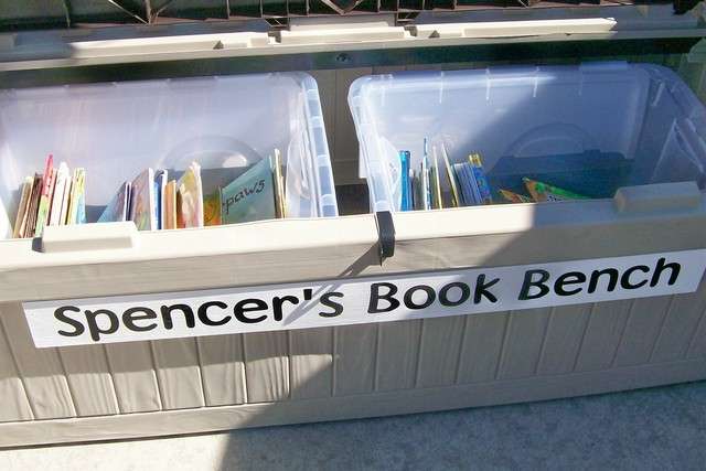 An inside look at Spencer's Book Bench. (Photo: Kimra Paul)