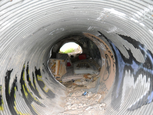 Inside one culvert, UDOT engineer Jessica Andrews found several homeless people using the structure for shelter. (Photo: Jessica Andrews)