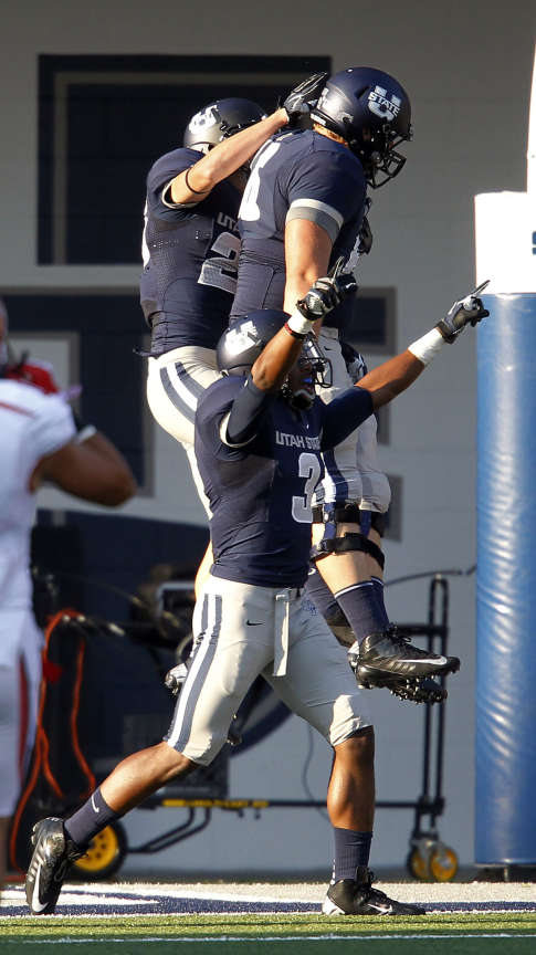 Utah State Aggies have a reason to celebrate receiving a vote in the AP poll for the first time since 1961.