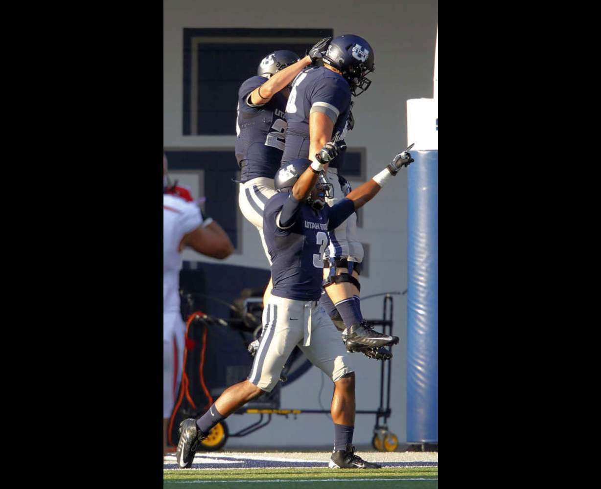 Utah State Aggies have a reason to celebrate receiving a vote in the AP poll for the first time since 1961.