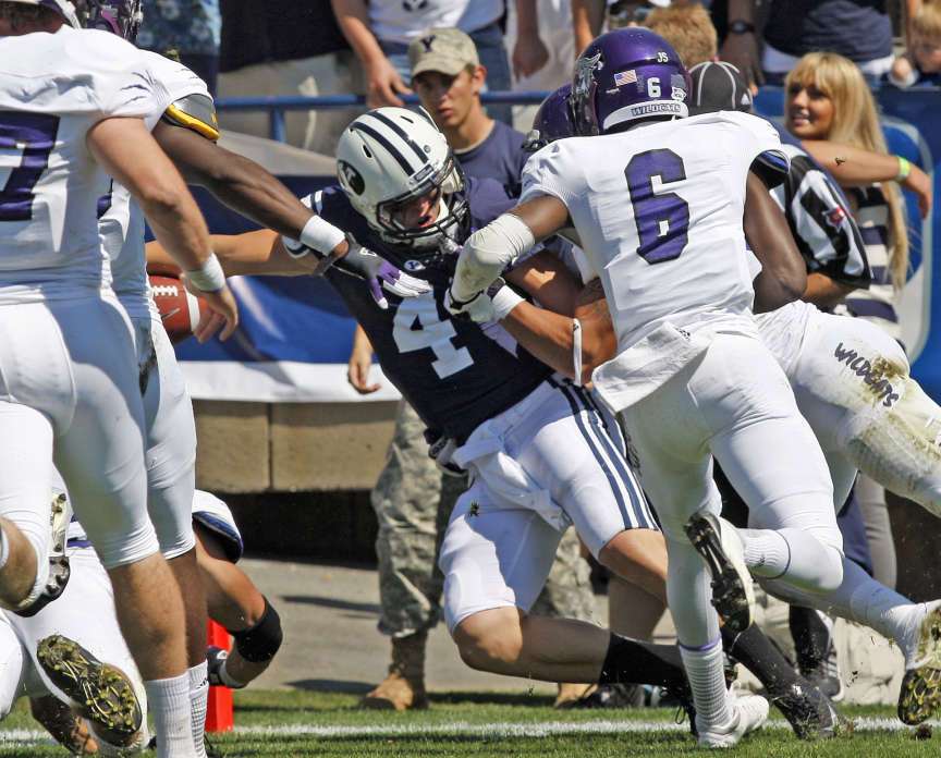 Taysom Hill during the BYU Weber State game