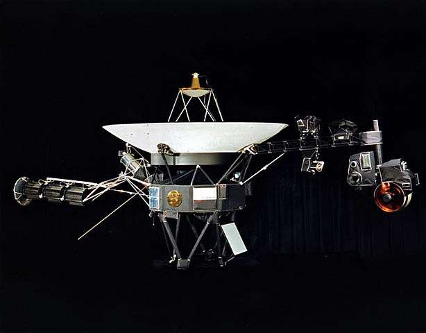 The Voyager 1 spacecraft.